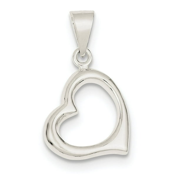 Mireval Sterling Silver Anti-Tarnish Treated CZ Pendant approximately 13 x 12 mm Mireval Sterling Silver Anti-Tarnish Treated CZ Pendant approximately 13 x 12 mm